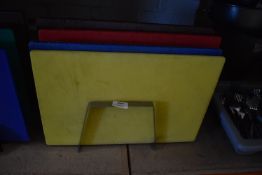 *Four Coloured Chopping Board in Rack