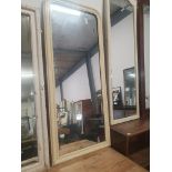 * Vintage mirror, cream frame. 660w x 1500h