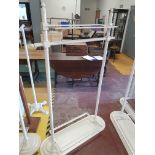 * clothes rail - 110w x 300d x 1800h