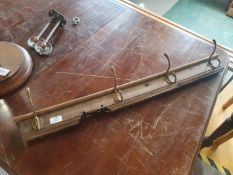 * vintage coat hook rail