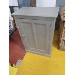 * Small pine painted cupboard. 650w x 370d x 940h