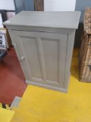* Small pine painted cupboard. 650w x 370d x 940h