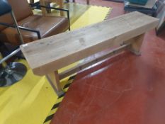 * bench/display table - 1500w x 350d x 460h