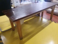 * low level vintage table - 1520w x 600d x 550h