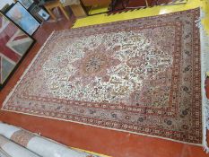 * Persian Tabriz wool/cotton rug - handmade in Iran. In very good condition. 3020w x 2020d