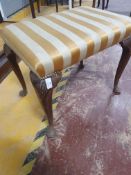 * Vintage upholstered french style dressing table stool