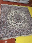 * Persian Tabris rung - handmade in Iran. In good condition. 2050w x 2050d