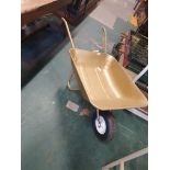 * gold wheelbarrow