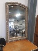 * Vintage mirror with plaster detailing on frame. 820w x 1300h