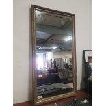 * Vintage mirror with plaster detailing on frame. 700w x 1300h