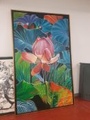 * very large framed canvas - 1600w x 2600h