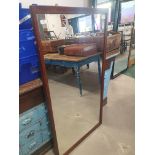 * Vintage heavy wooden framed mirror with ageing to glass. 760w x 1430h