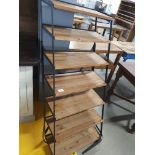 * Industrial display shelves (in need of frame straightening