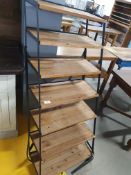 * Industrial display shelves (in need of frame straightening