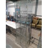 * double wire cage lockers. 600w x 300d x 200h