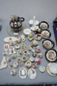 Vintage China Including Crested Ware, and a George