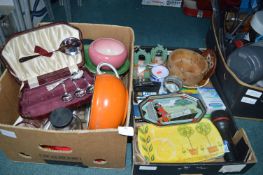 Two Boxes of Household and Vintage Items