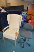 Easy Clean High Seat Chair, and an Office Chair