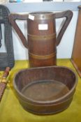 Two Wood Craft Barrels