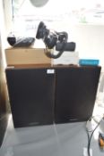 Pair of Panasonic Audio Speakers, Headphones, Cass