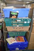 Assorted Books (cage & crates not included)