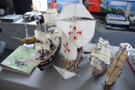 Seven Model Sailing Ships Including The Bounty