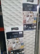 * 2 x assorted packs Grosfillex wall cladding - geometric designs - 3 x 260cm x 37.5cm - 2.925m2