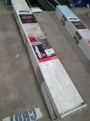 * 3 x packs Grosfillex wall cladding - Cabane Blanc - 9 x 120cm x 15.4cm - 1.66m2 coverage