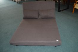 Freya Grey Adjustable Futon Bed with Retractable Legs