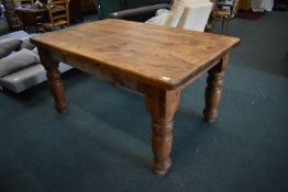 Solid Pine Kitchen Table 5ft x 3'3"