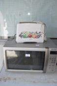Sharp Microwave Oven and a Swan Toaster