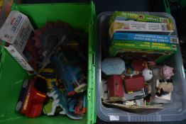Two Tubs of Vintage Children's Toys