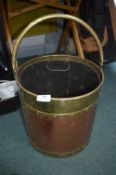 Brass & Copper Coal Bucket