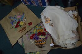 Assorted Linens and Embroideries