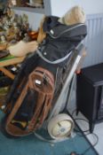 Ram Golf Bag and Assorted Clubs by Calloway, Ping,