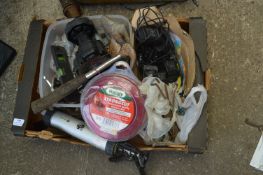 Box of Tools, Trimmer Line, Grease Gun, etc.