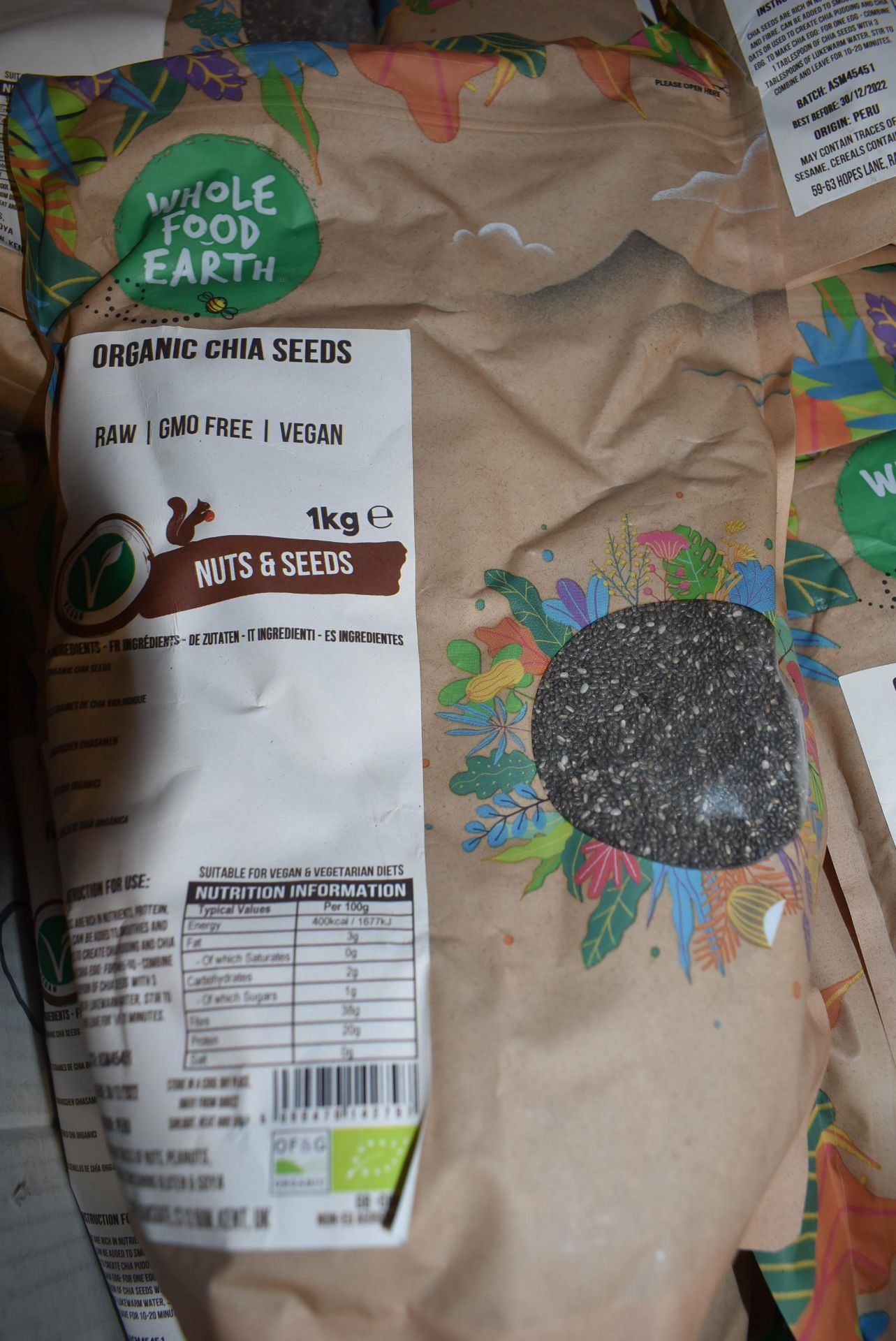 *Box of Whole Food Earth Organic Chia Seed (past BBD) - Image 2 of 2