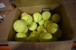 Three Boxes of 40 Assorted Yellow Golf Balls