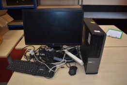 *Dell OptiPlex 9010 PC with HP Monitor, Keyboard, and Mouse