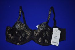 *Chantelle Black & Gold Underwire Bra Size: 36C RRP £