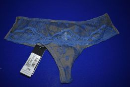 *Andres Sarda of Barcelona Jaguar Silky Grey Thong Size: XS RRP £89