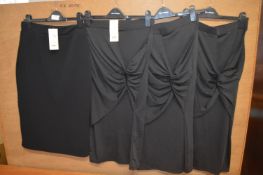 *4x Assorted Miss Selfridge Black Skirts