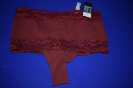 *Andres Sarda of Barcelona Verbier Deep Cherry Full Panty Size: L RRP £85