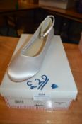 Rainbow Club Ladies White Satin Shoes Size: 3