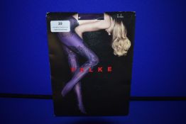 *Falke 1x Pair Fashion Tights 80 Den Size: S Black / Lilac RRP £20