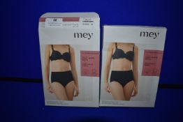 *Mey - Germany 2x Pairs Daily Shape Nova High Waist Pants Cream Tan Grosse Size: 42 RRP £64