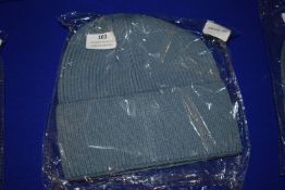 *Teal Knitted Woolen Beanie Hat RRP £