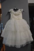 Two Ivory Bridesmaid Dresses Size: S