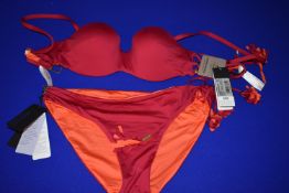 *Andres Sarda of Barcelona Wilson Deep Red & Orange Bikini Set Sizes: S, 34B RRP £