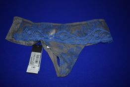 *Andres Sarda of Barcelona Jaguar Silky Grey Thong Size: S RRP £89